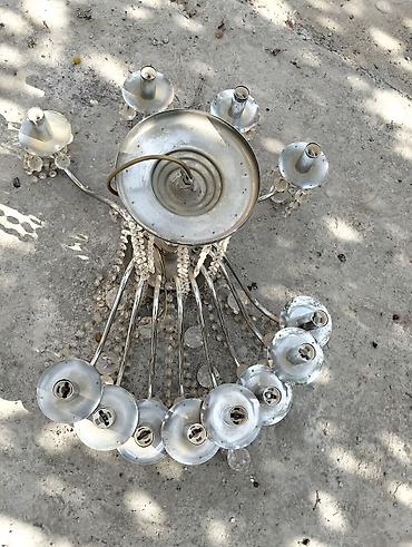İşıqlandırma: Çılçıraq, 10 və daha çox lampa, Metal — 6