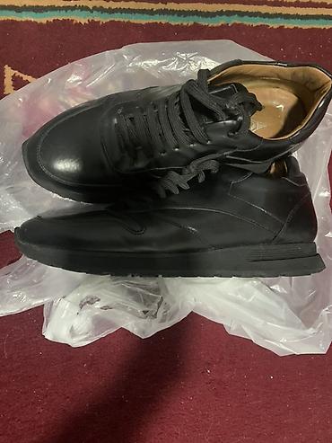 nike tech fleece: Qara rəngli kişilər üçün dəri krossovkalar - Material: üst hissə — 3