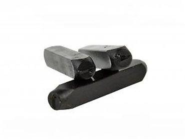 Setovi ručnog alata: Set čeličnih udarnih žigova – slova, 8 mm (A–Z + “&”), 27 delova — 10