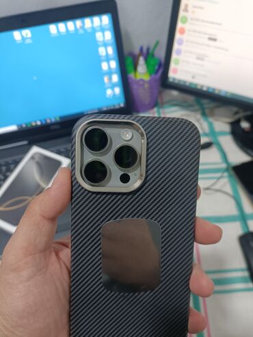 Apple iPhone: IPhone 16 Pro Max, Б/у, 256 ГБ, Natural Titanium, Коробка, 100 % — 12