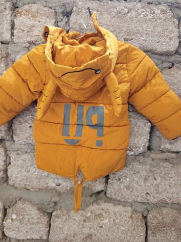 детские шапки из ангоры: Uşaq üçün qış gödəkçəsi - Rəng: xardal/sarı - Model: puff (şişmə)