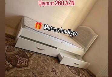 Masa və oturacaq dəstləri: Yeni, Təknəfərlik çarpayı, Bazasız, Matras ilə, Siyirməli, Azərbaycan