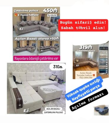 Uşaq və gənc otağı üçün dəstlər: Künc divan, Yeni, Açılan, Bazalı