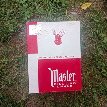 Бильярдные столы: Мел для бильярда Master — оригинал, 118 штук Оригинальный мел Master