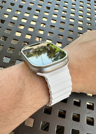 ag saat: Yeni, Smart saat, Apple, Sensor ekran, rəng - Ağ