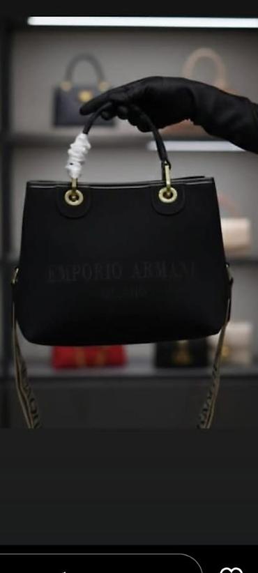 Çantalar: Emporio Armani Milano qadın çantası - Model: Top-handle tote - — 2