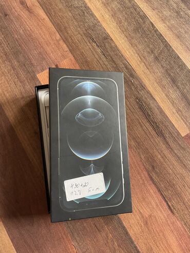 айфон 12 расрочка: IPhone 12 Pro, Колдонулган, 128 ГБ, Ак, Заряддоочу түзүлүш, Коргоочу айнек, Куту