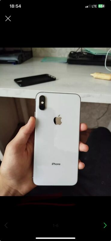 айфон ноокат: IPhone Xs Max, Колдонулган, 256 ГБ, Ак, Куту, 84 %