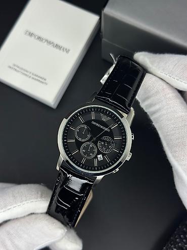 klasik: Yeni, Qol saatı, Emporio Armani, rəng - Qara — 7