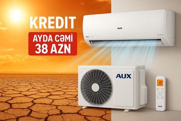 Mətbəx texnikası: Kondisioner AUX, Yeni, 30-35 kv. m, Split sistem, Kredit var, Ödənişli quraşdırma