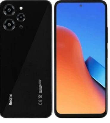 ксиоми 12: Redmi, Redmi 12, Б/у, 128 ГБ, цвет - Черный, 1 SIM, 2 SIM, eSIM