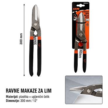 KMT Nemački tip gvozdena kožna makaze 9363687 Opis: Ravne makaze za