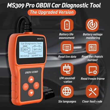 Auto delovi: MS 309 Ms309 PRO Obd2 Auto Dijagnostika Skener Tester Akumulatora na lalafo.rs — 22 Auto delovi: MS 309 Ms309 PRO Obd2 Auto Dijagnostika Skener Tester Akumulatora — 22