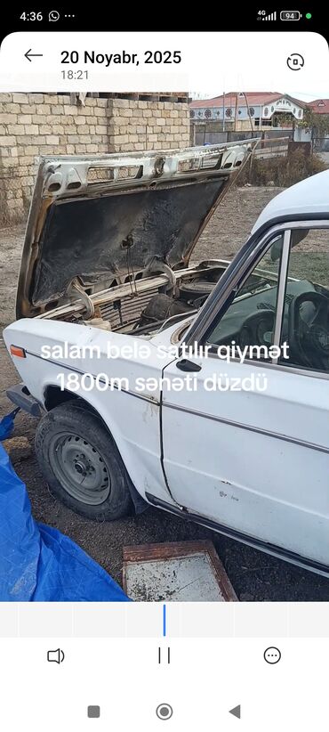 VAZ (LADA): Model: VAZ 2106 (ağ rəng) Kuzov: sedan, 4 qapı Yanacaq: benzin Ötürmə — 3