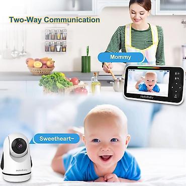 miki: HelloBaby HB6351 Uşaq Nəzarət Kamerası 5 düymlük ekranlı, gecəgörməli — 7