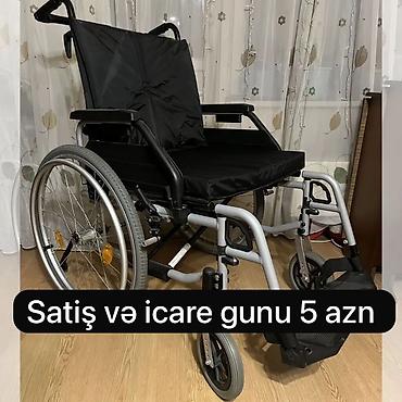 servis arabasi: Mexaniki əlil arabası – satış və icarə. İcarə: günü 5 AZN (şəkildə — 1