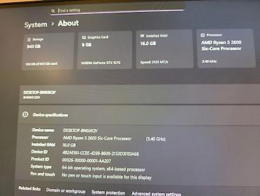 Desktop računari i radne stanice: Gejmer/AMD Ryzen 5 2600/ 16GB / M2+ 1Tb/ GTX 1070 8GB Računar sa — 11