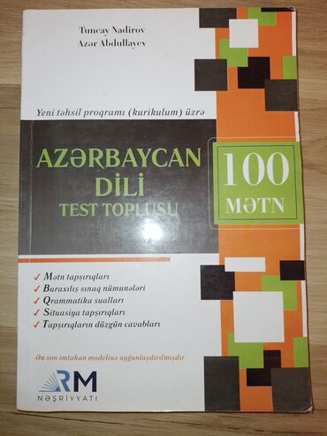 abituriyent jurnali 2024 qiymeti: Azərbaycan dili test toplusu abituriyentlər üçün. 6 AZN. Təzədir, heç