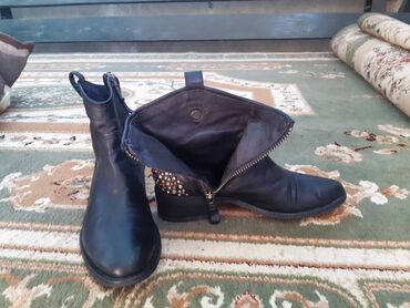 обувь для охоты: Сапоги, 37, AURA SHOES, Б/у, цвет - Черный, Самовывоз