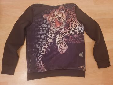 body od: M (EU 38), S (EU 36), Leopard, krokodil, zebra, Sa ilustracijom, bоја - Crna