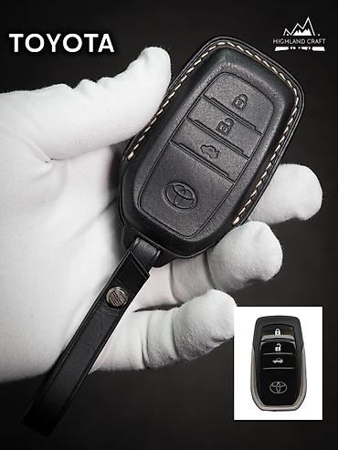 кожаный чехол: Чехол для ключей Toyota из натуральной итальянской кожи. ✅Ручная — 3