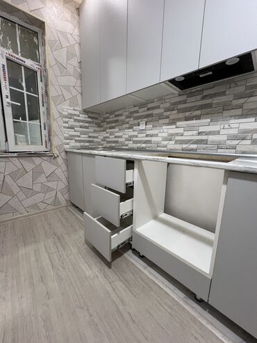 Sifarişlə mətbəx mebeli: Sifarişlə mətbəx dəsti, Özü çəkən petlələr, MDF, Kredit var, Pulsuz çatdırılma — 2