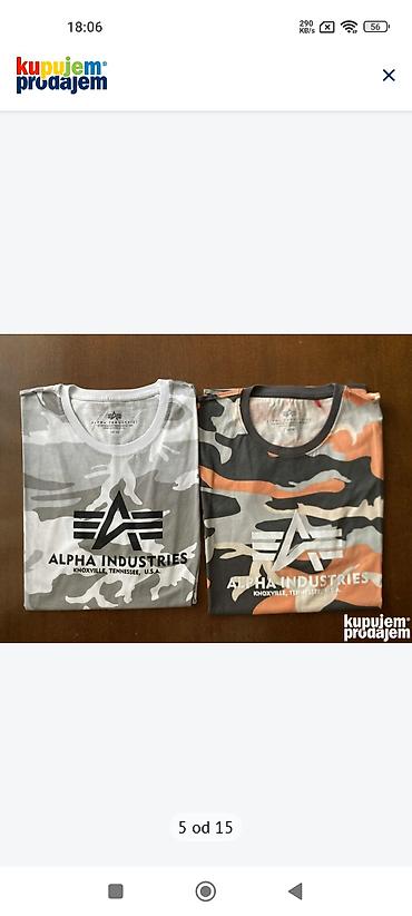 Majice: Muške majice Alpha Industries – kratki rukav - Originalni Alpha — 2