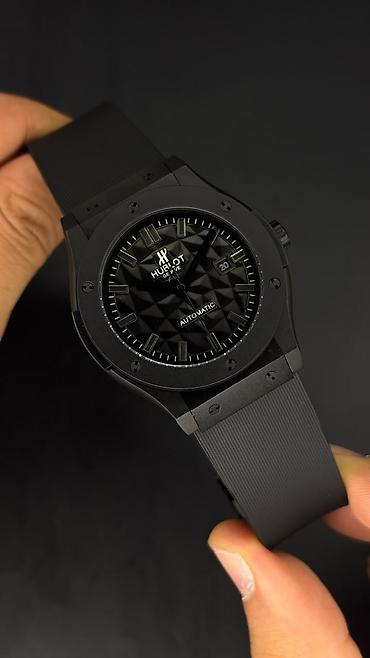 Личные вещи: Новый, Наручные часы, Hublot, цвет - Черный — 1
