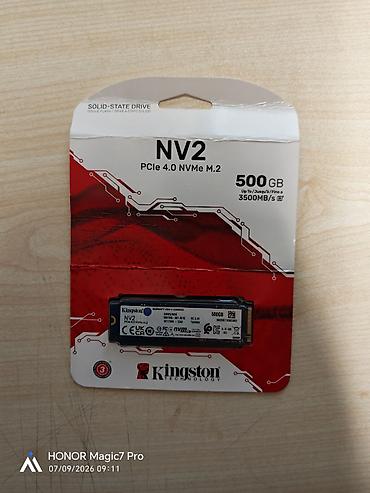 Daxili SSD disk Kingston, 512 GB, M.2, Yeni lalafo.az -da Daxili SSD disk Kingston, 512 GB, M.2, Yeni