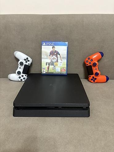 плейстейшон 4: Игровая консоль Sony PlayStation 4 Slim (черная) 500гб Комплектация — 1