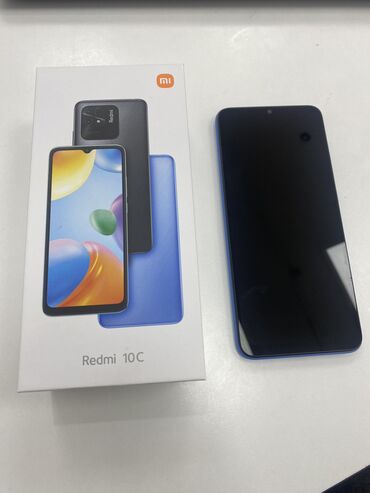 Redmi: Redmi, Redmi 10C, Б/у, 128 ГБ, цвет - Голубой, 2 SIM