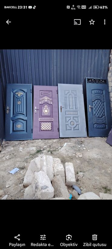 Giriş qapıları: Mənzil üçün Yeni Giriş qapısı Zamok ilə, Zəmanətli, Ödənişli quraşdırma, Ödənişli çatdırılma, Rayonlara çatdırılma, Ünvandan götürmə — 25