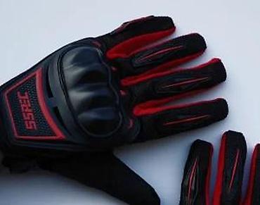 Oprema za bicikliste: Motorističke zaštitne rukavice – crno/crvene - Ojačani štitnici za — 21