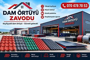 Dam Örtüyü Zavodu – keyfiyyətli dam materialları və istehsal xidməti