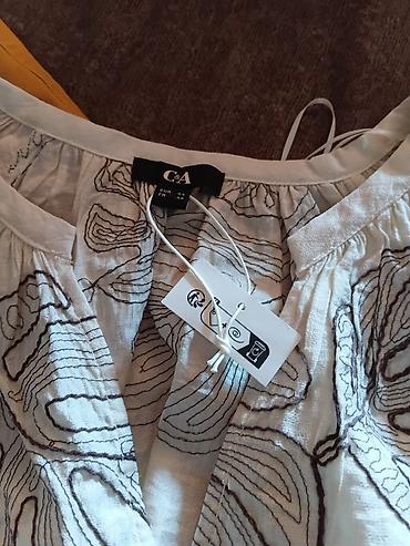 Ženski set: lagana bluza + pantalone - Bluza: bela, širokog kroja, od — 8