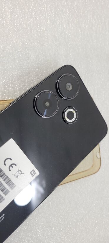 чехол на redmi: Redmi, Redmi 13, Колдонулган, 128 ГБ, түсү - Кара, 2 SIM