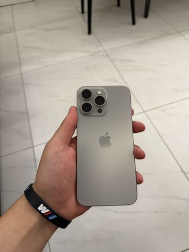 элитные номера телефонов: IPhone 15 Pro Max, Колдонулган, 256 ГБ, Natural Titanium, Заряддоочу түзүлүш, Коргоочу айнек, Каптама, 88 %