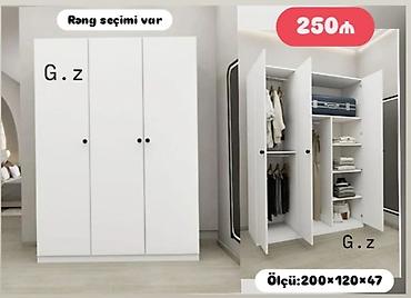 вешалка напольная в прихожую: *Dolab 3 qapılı ✨ 250Azn* ✔️İstehsal Rusiya Laminat 18/lik — 1