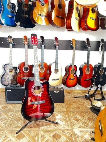 Stol lampaları: Akustik gitara, 6 sim, Yeni, Pulsuz çatdırılma