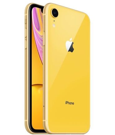 чехол на айфон х: IPhone Xr, Б/у, 64 ГБ, Желтый, Защитное стекло, Чехол, 79 %