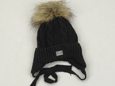 czarna czapka zimowa: Czapka, stan - Dobry