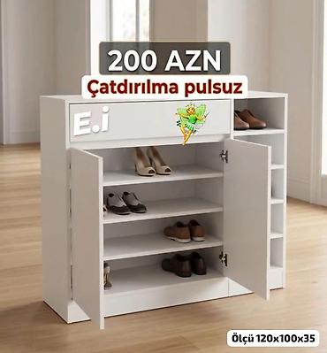 ayaqqabı yigan: Yeni, 2 qapılı, Ağ, Ayaqqabı dolabı — 1
