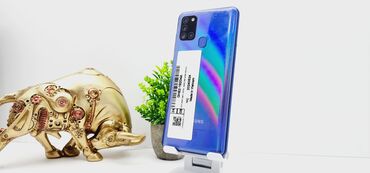 mini 4: Samsung Galaxy A21S, Колдонулган, 64 ГБ, түсү - Көк, 2 SIM