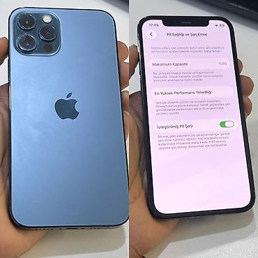 IPhone 12 Pro, 256 GB, Pacific Blue, Barmaq izi, Face ID, Simsiz şarj