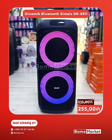 Dinamiklər və kolonkalar: Dinamik Bluetooth Simsiz DR-8811 portativ akustik sistem - Güclü səs — 1