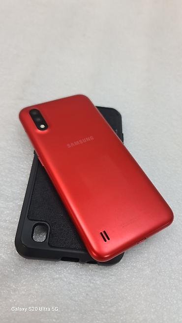 Мобильные телефоны и аксессуары: Samsung Galaxy A01, Б/у, 16 ГБ, цвет - Красный, 2 SIM — 9