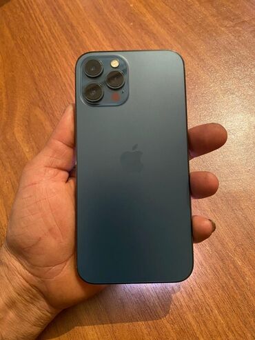 Mobil telefon və aksesuarlar: IPhone 12 Pro Max, 128 GB, Pacific Blue, Face ID