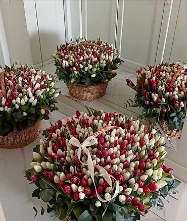 Другие услуги в сфере красоты и здоровья: Тюльпаны по 100 сом 
Оформим, доставим во время ☺️ 
От 200 шт 90 сом — 15