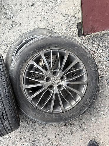 колпаки на диски 16 тойота: Колеса в сборе 215 / 60 / R 17, Всесезонная, Б/у, Комплект, Легковые, Литые, отверстий - 5 — 3