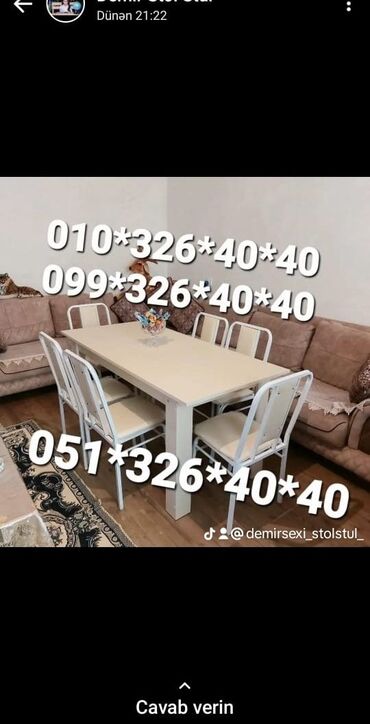 Bağ, çöl oturacaqları: Yeni, Sadə stul, Metal, Azərbaycan -da lalafo.az — 4 Bağ, çöl oturacaqları: Yeni, Sadə stul, Metal, Azərbaycan — 4